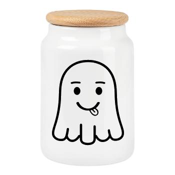 Geist Comic - Keksdose mit Holzdeckel - Weiß - Vorne
