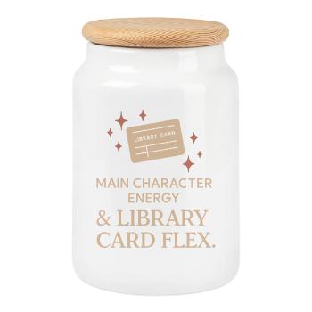 Booktok Fantasy Bookish Humour Cadeau pour - Boîte à biscuits avec couvercle en bois - blanc - Devant
