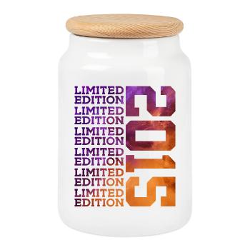 11 ANS ÉDITION LIMITÉE 2015 11E ANNIVERSAIRE - Boîte à biscuits avec couvercle en bois - blanc - Devant