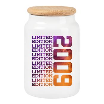 17 Jahre LIMITED EDITION 2009 17. Geburtstag - Keksdose mit Holzdeckel - Weiß - Vorne