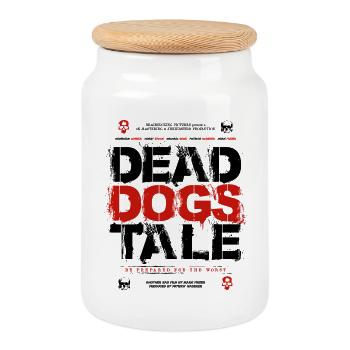 Dead Dogs Tale - Keksdose mit Holzdeckel - Weiß - Vorne
