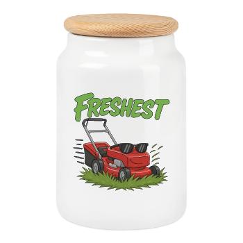 Blocks Freshest Cut - Keksdose mit Holzdeckel - Weiß - Vorne