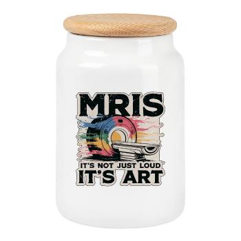 MRIs It's Not Just Loud It's Radiologist MRI Tech - Keksdose mit Holzdeckel - Weiß - Vorne