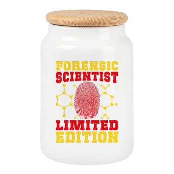 Forensic Science Major Limited Edition Forensics - Cookie Jar with Wooden Lid - white - Front