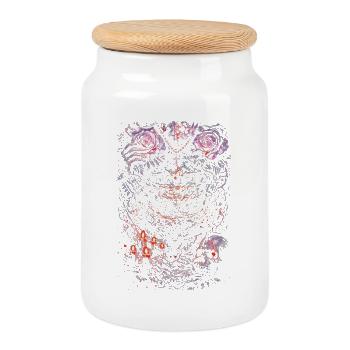 Dark Romance Every Story Needs A Little Darkness - Cookie Jar with Wooden Lid - white - Front