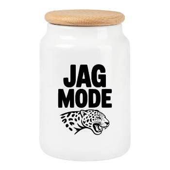 Jag Mode - Boîte à biscuits avec couvercle en bois - blanc - Devant