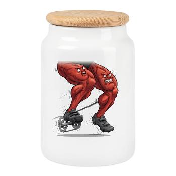 Vélo de route Vélo Vélo Sport Vélo VTT - Boîte à biscuits avec couvercle en bois - blanc - Devant