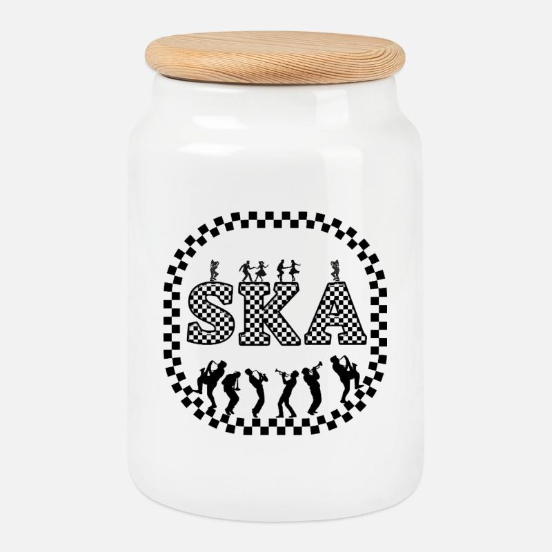 Ich werde ein T-Shirt anziehen - Keksdose mit Holzdeckel - Weiß