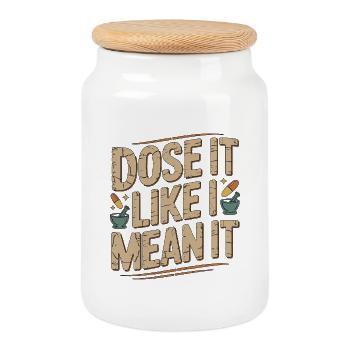 Hospital Pharmacist Dose It Like Medication Safety - Keksdose mit Holzdeckel - Weiß - Vorne