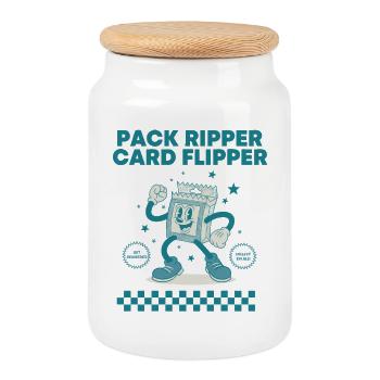 Pack Ripper Card Flipper Trading Card Booster Pack - Cookie Jar with Wooden Lid - white - Front
