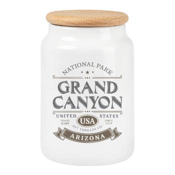 National Park Grand Canyon Arizona US - Cookie Jar with Wooden Lid - white - Front