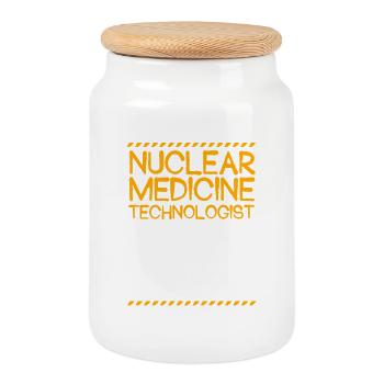 Technicien en radiologie - Boîte à biscuits avec couvercle en bois - blanc - Devant