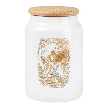 Gothique de fées du noyau des fées - Boîte à biscuits avec couvercle en bois - blanc - Devant