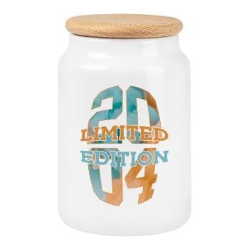 ÉDITION LIMITÉE 2004 22 ANS 22E ANNIVERSAIRE - Boîte à biscuits avec couvercle en bois - blanc - Devant
