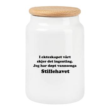 In unserer Ehe - Keksdose mit Holzdeckel - Weiß - Vorne