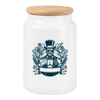 Bachelor Party - Bachelor Party 2 - Cookie Jar with Wooden Lid - white - Front