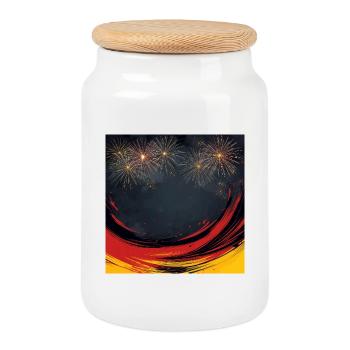 Unity Day Celebration - Keksdose mit Holzdeckel - Weiß - Vorne