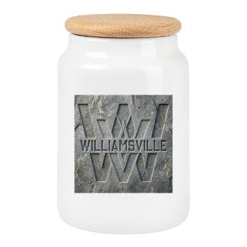 WILLIAMSTOWN STADT HEART - Keksdose mit Holzdeckel - Weiß - Vorne
