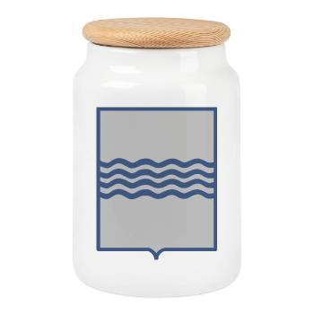 Basilicate Italie - Boîte à biscuits avec couvercle en bois - blanc - Devant