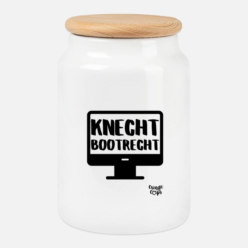 Knecht Bootrecht - Keksdose mit Holzdeckel - Weiß