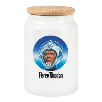 PERRY RHODAN - Notre homme dans l’espace - Boîte à biscuits avec couvercle en bois - blanc - Devant