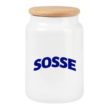 Sosse für immer - Keksdose mit Holzdeckel - Weiß - Vorne