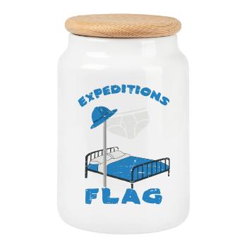 Expedition Flag, Men's Underpants - Cookie Jar with Wooden Lid - white - Front