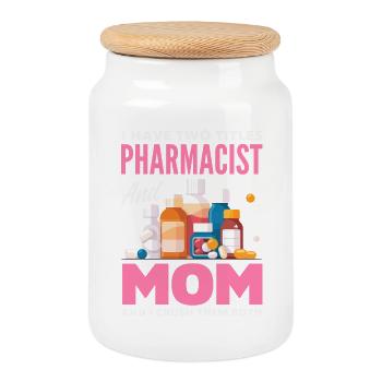 Apotheker Pharmazeutisch-technischer - Keksdose mit Holzdeckel - Weiß - Vorne