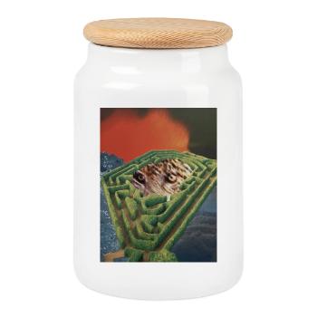 The Beast in me 01/26 - Cookie Jar with Wooden Lid - white - Front