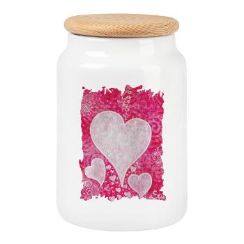 Liebe ist Wahrheit - Sonja Ariel von Staden - Keksdose mit Holzdeckel - Weiß - Vorne