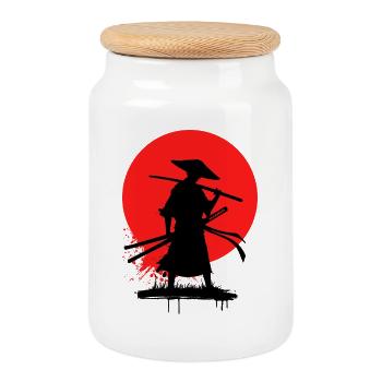 Zeichentrick Animation Manga Anime Comic Japanisch - Keksdose mit Holzdeckel - Weiß - Vorne