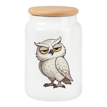 Süßes Eichhörnchen Gamer Cartoon Zocker - Keksdose mit Holzdeckel - Weiß - Vorne