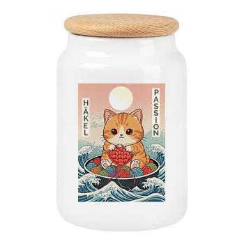 Häkel Passion Kawaii - Keksdose mit Holzdeckel - Weiß - Vorne