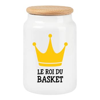 The King of Basketball - Cookie Jar with Wooden Lid - white - Front