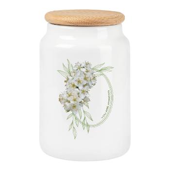 Vous êtes incroyable – Un design floral élégant - Boîte à biscuits avec couvercle en bois - blanc - Devant