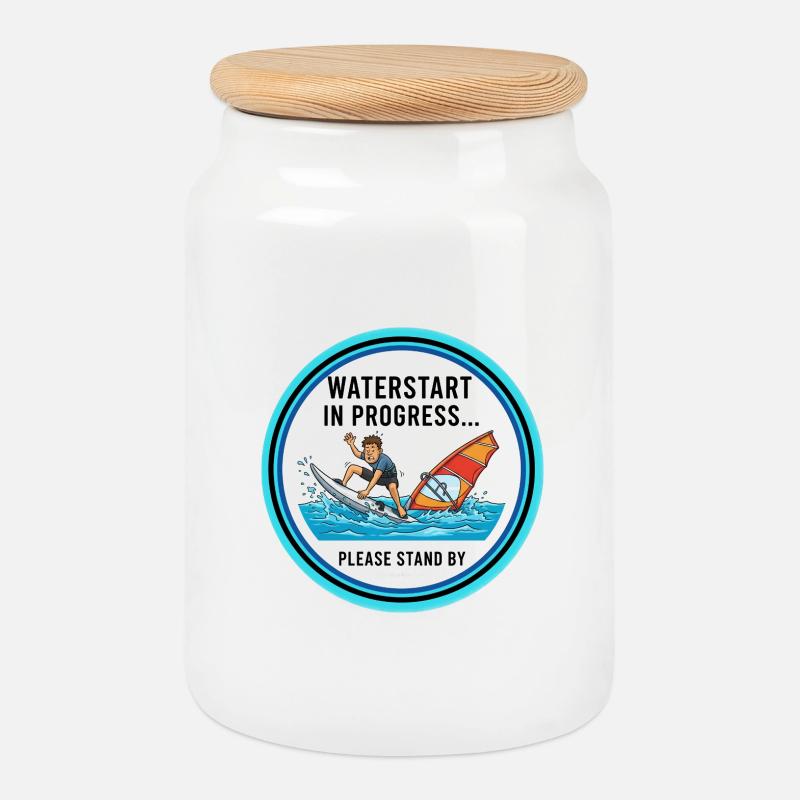 1_5 - Boîte à biscuits avec couvercle en bois - blanc