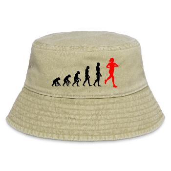 EVOLUTION RUNNERIN POWER! JOGGERIN LÄUFERIN FIT - Vintage Bucket Hat - Vintage Beige - Vorne