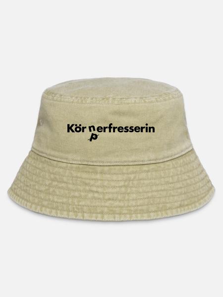 Vegetarierin - Vintage Bucket Hat - Vintage Beige