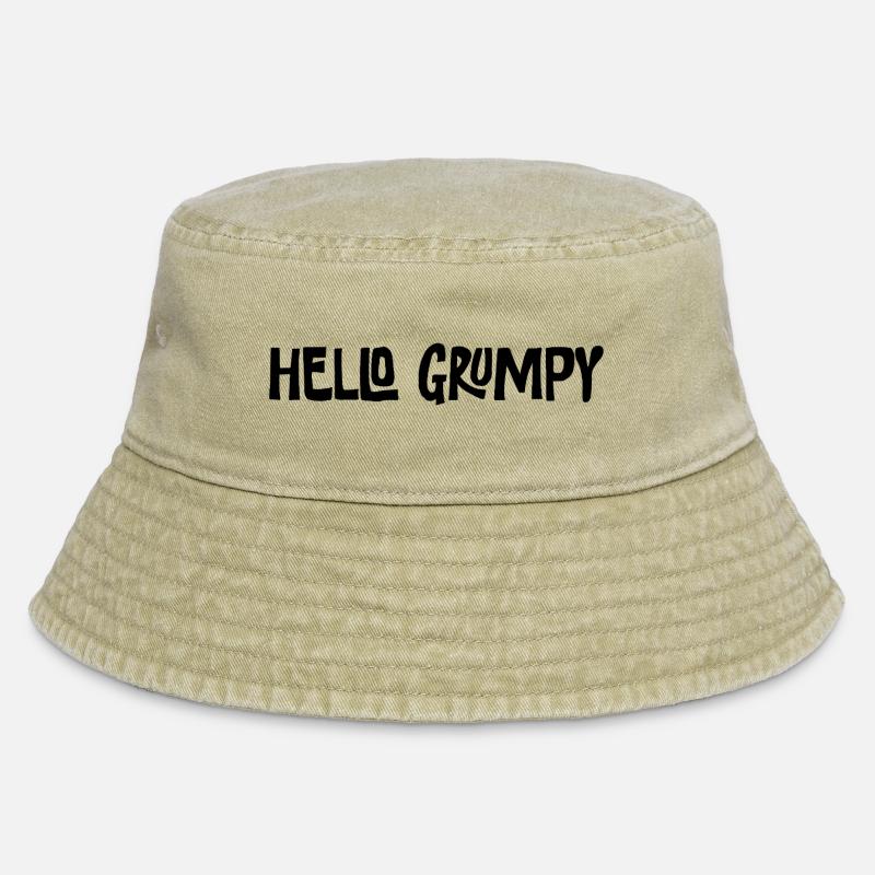 Hello Grumpy Lustiger Minimal Spruch - Bob vintage - beige vintage
