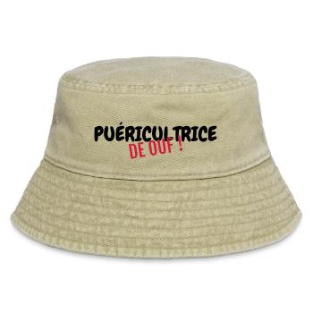 Nursery Nurse Kinderpflegerin Puéricultrice Baby - Vintage Bucket Hat - vintage beige - Front