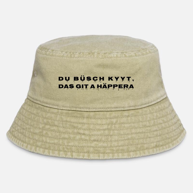 Du Häppara - Vintage Bucket Hat - Vintage Beige