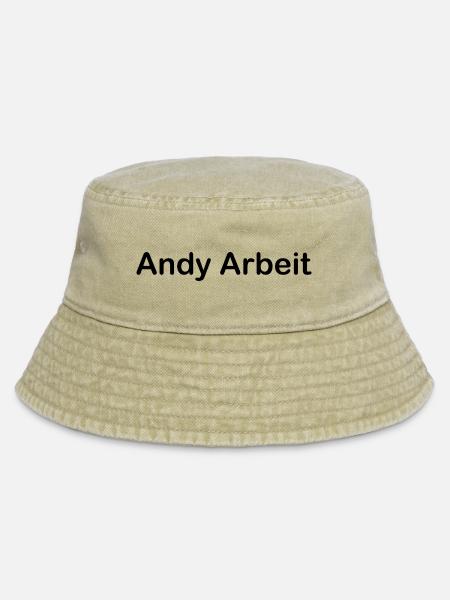 Andy Arbeit - Vintage Bucket Hat - Vintage Beige