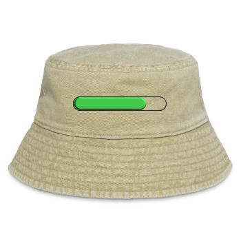 Durchschnittliche Spurweite Grün (drei Viertel) - Vintage Bucket Hat - Vintage Beige - Vorne
