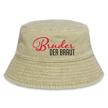 bruder der braut - Vintage Bucket Hat - Vintage Beige - Vorne