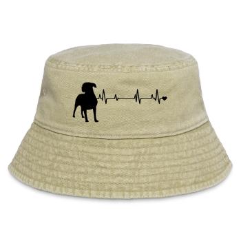 Hund - Vintage Bucket Hat - Vintage Beige - Vorne