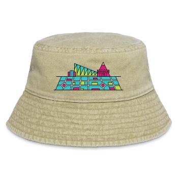 Orpheline urbain Xscape de Milton Keynes Modern Line Art - Bob vintage - beige vintage - Devant