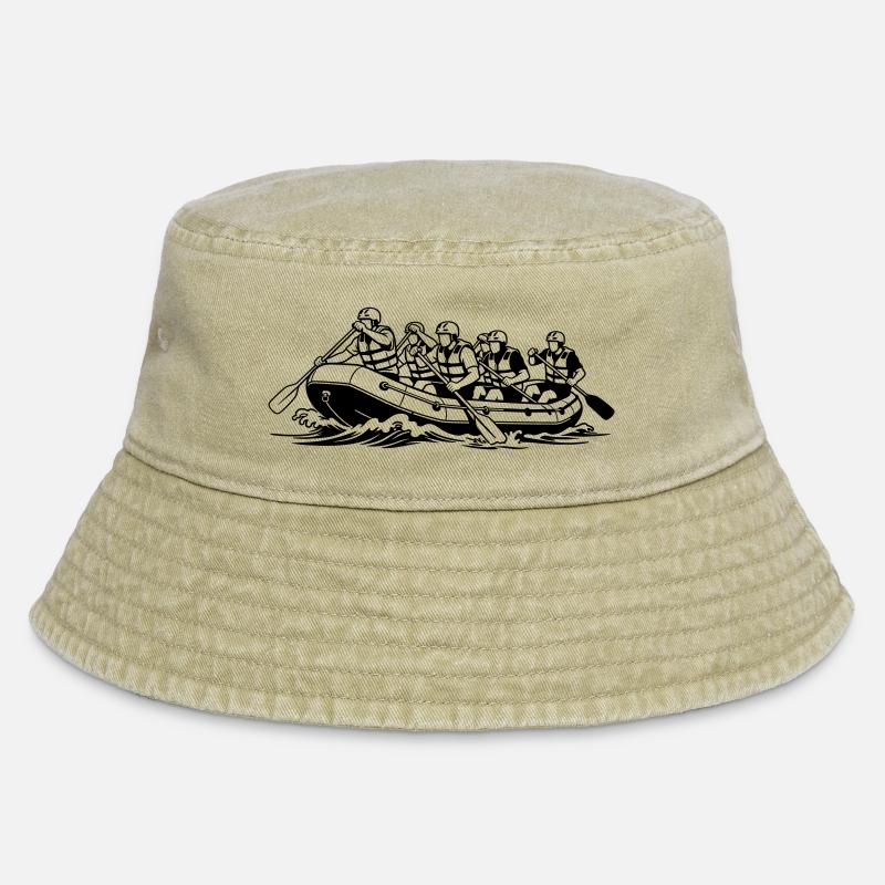 Rafting - Vintage Bucket Hat - Vintage Beige
