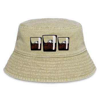 3 Drinks - Vintage Bucket Hat - Vintage Beige - Vorne