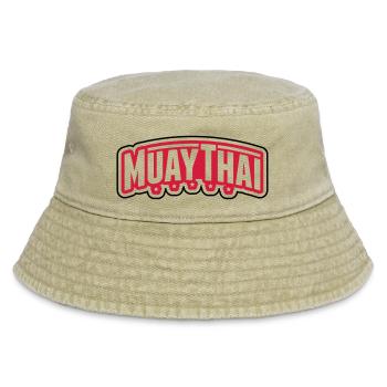 muay_thai_gn2 - Vintage Bucket Hat - Vintage Beige - Vorne