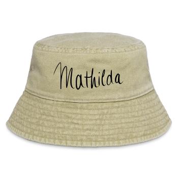 Mathilda - Vintage Bucket Hat - Vintage Beige - Vorne